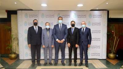 رئيس هيئة الرعاية الصحية يبحث مع وفد فرنسي التوسع في مجالات التحول الرقمي بمنظومة التأمين الصحي الشامل