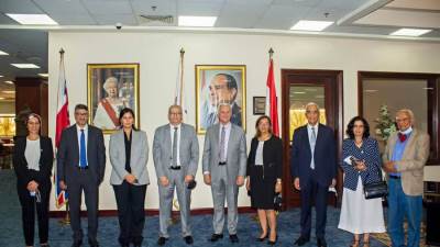 الجامعة البريطانية تستقبل رئيس "الأمريكية" AUC لبحث التعاون والشراكة في البحث العلمي