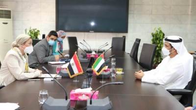 وزيرة البيئة تلتقى سفير دولة الإمارات لبحث سبل التعاون بين البلدين