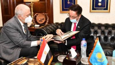 كازاخستان تكرم المقاولون العرب بمناسبة مرور 20 عاماً على إنشاء الجامعة المصرية للثقافة الاسلامية