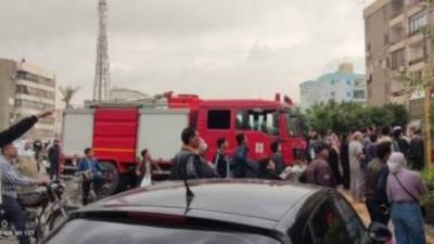 اندلاع حريق بعقار فى الهرم بسبب انفجار أسطوانة غاز