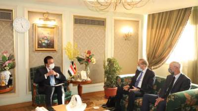  وزير التعليم العالي يستقبل وفداُ من تحالف المستشفيات الحكومية الفرنسية