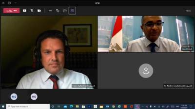 اسماعيل: يبحث فرص التعاون فى مجال مياه الشرب والصرف الصحى مع بنك التعمير الألماني