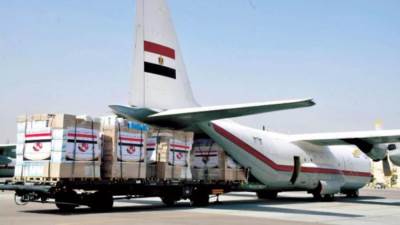 مصر ترسل مساعدات تونسية لفلسطين عبر معبر رفح 