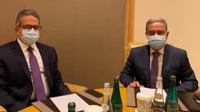  وزير السياحة يجتمع مع نظيره اللبناني لوضع آليات خطة العمل الفترة القادمة