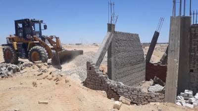 جهاز "العبور الجديدة" يشن حملة مكبرة على مخالفات البناء بأراضي جمعية الأمل                  