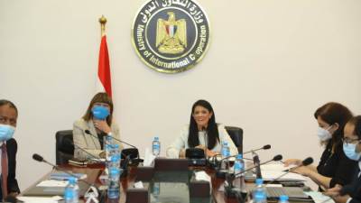 التعاون الدولي والأمم المتحدة تستعرضان إنجازات المشروعات التنموية المنفذة خلال 2020