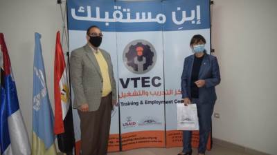 "مركز التدريب والتشغيل المهني" يستقبل المنسق العام المقيم للأمم المتحدة بالقاهرة