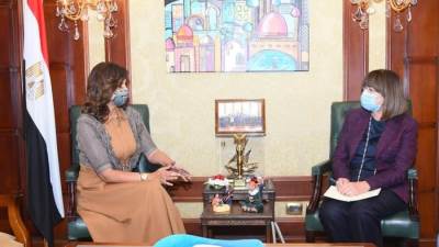وزيرة الهجرة تستقبل المُنسق المقيم للأمم المتحدة في مصر لبحث سبل التعاون