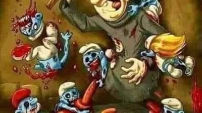 القصة الحقيقة لكرتون السنافر ...شرشبيل برئ 