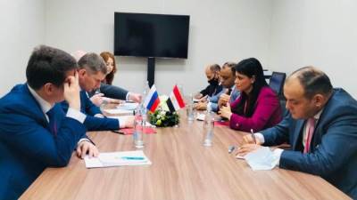 وزيرة التعاون الدولي تبحث تعزيز مجالات التعاون الثنائي مع وزير التنمية الاقتصادية الروسي