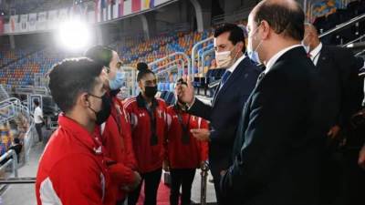 وزير الشباب والرياضة يشهد ختام بطولة كأس العالم للجمباز الفني