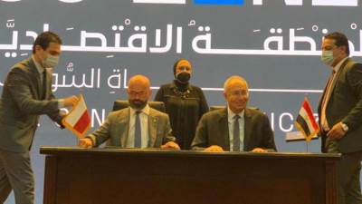 وزيرة التجارة تشهد توقيع اتفاقية لإنشاء منطقة صناعية بولندية بالعين السخنة
