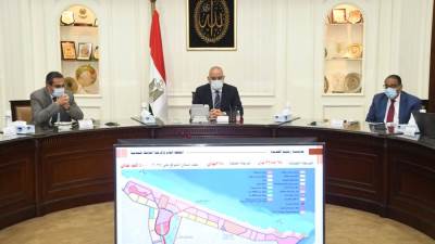 وزير الإسكان يتابع الموقف التنفيذى بمدينة رشيد الجديدة