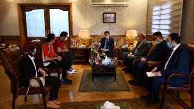 وزير الرياضة يكرم منتخب مصر للشطرنج بعد نتائجهم في البطولة الأفريقية 