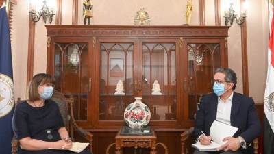 وزير السياحة و الآثار يستقبل المُنسق المقيم للأمم المتحدة في مصر