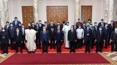 السيسي لرؤساء المحاكم الدستورية الافريقية: مصر حاربت الارهاب بالتوازي مع جهود التنمية الشاملة