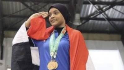 نعمة سعيد تحقق رقما جديدا لرفع الأثقال فى بطولة الجمهورية