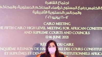 وزيرة التخطيط تشارك بفعاليات اليوم الثاني من اجتماع رؤساء المحاكم الدستورية والعليا