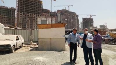 مسئولو "الإسكان" يتفقدون سير العمل بالأبراج السكنية والاستثمارية بمنطقة مثلث ماسبيرو