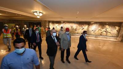 وزير الإسكان ومستشار رئيس الجمهورية يتفقدان مدينة الفنون بالعاصمة الإدارية الجديدة