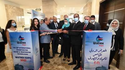 نائب وزير الإسكان يفتتح المعرض الدولي لتكنولوجيا المياه ومعالجة الصرف "'WATREX EXPO"