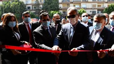 وزير الرياضة يفتتح فرع بنك مصر بنادي النادي بشيراتون