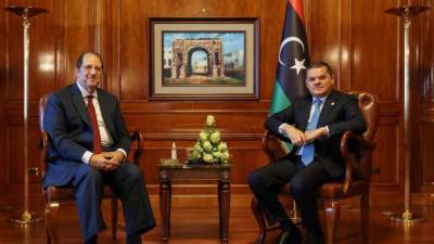 رئيس المخابرات يؤكد لـ "الدبيبة" و"المنفى" وقوف مصر خلف الشعب الليبى