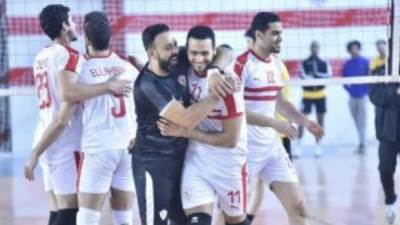 الزمالك يتأهل إلى نهائى كأس مصر للطائرة لمواجهة الأهلى