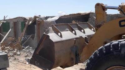 جهاز العبور الجديدة يزيل 4 مبان مخالفة بمدينة الأمل لمخالفة البناء 