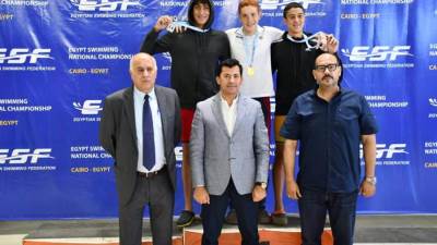 وزير الشباب والرياضة ونظيره الفلسطيني يشهدان بطولة الجمهورية للسباحة ويتفقدان المدينة الرياضية بالعاصمة الإدارية