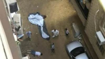 مصرع شاب سقوطًا من الدور الرابع اثناء هروبة من شقة عشيقتة 