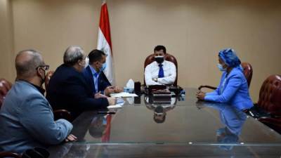 وزير الرياضة يبحث استعدادات استضافة مصر لبطولة العالم للكرة الطائرة جلوس