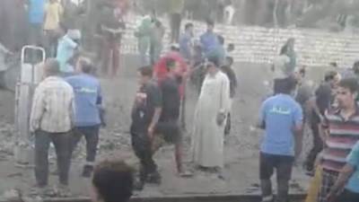 شاهد عيان يروي ما حدث "سواق القطر هرب علي طول بعد الحادثة  "