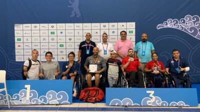 وزير الرياضة يهنئ منتخب السباحة البارالمبية بالفوز ب 5 ميداليات فى بطولة كأس العالم ببرلين