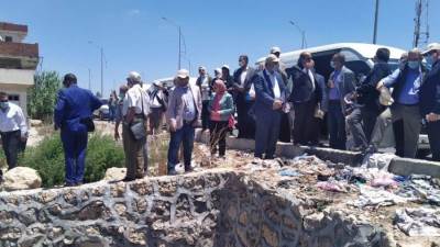 نائب وزير الإسكان للبنية الأساسية يتفقد خدمات مياه الشرب والصرف الصحي بمحافظة الإسكندرية