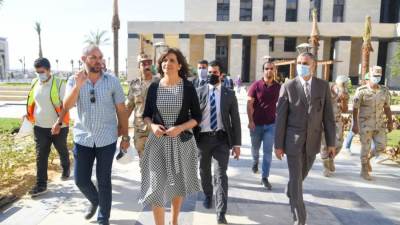 وزيرة الهجرة تتفقد مقر الوزارة الجديد بالعاصمة الإدارية