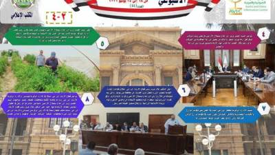 بالانفوجراف "الزراعة في أسبوع" نشرة الحصاد رقم ٤٤ لأنشطة الوزارة في الفترة من ١٨ الى ٢٤ يونيو