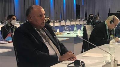 وزير الخارجية يُلقي كلمة مصر في الاجتماع الوزاري حول سوريا المنعقد في روما