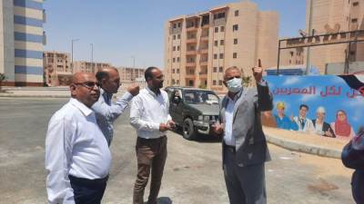 مسئولو " الإسكان " يتفقدون سير العمل بمشروعات الإسكان والمرافق بأكتوبر الجديدة