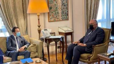 وزير الخارجية يستقبل المدير التنفيذي لمؤتمر التفاعل وتدابير بناء الثقة في آسيا