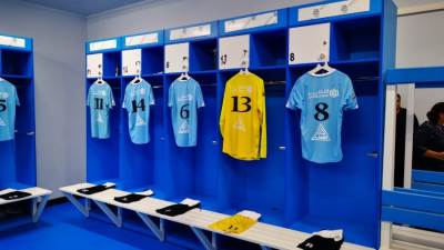 بالصور.. "قطاع الأعمال": تطوير غرف خلع الملابس وغرفة الـVAR بنادي غزل المحلة