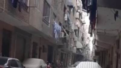 عاجل : سيدة تلقى بنفسها من الخامس وزوجها ينجو من الموت فى الطالبية