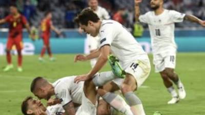 منتخب إيطاليا يهزم بلجيكا بثنائية ويواجه إسبانيا في نصف نهائي اليورو