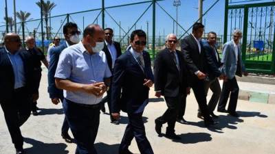 وزير الرياضة يتفقد مركز شباب الإستاد والمدينة الشبابية ببورسعيد
