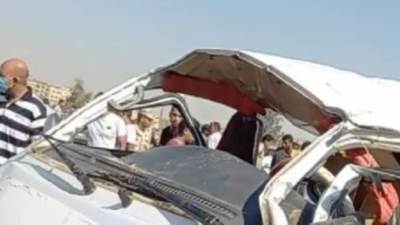 إصابة 24 عامل في حادث تصادم أتوبيسين بالشرقية