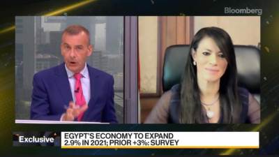  وزيرة التعاون الدولي تتحدث لشبكة بلومبرج العالمية حول التعاون الدولي والتمويل الإنمائي 