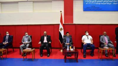 "صبحي" يشهد تدريبات لاعبي المشروع القومي للموهبة والبطل الأوليمبي في كرة السلة 