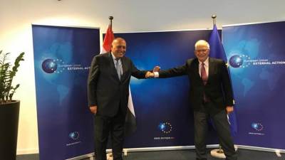 اجتماعات مستمرة لوزير الخارجية خلال زيارته لبروكسل