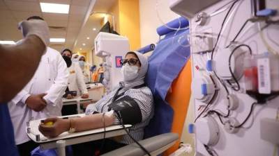 "هالة زايد" تطلق المشروع القومى للبلازما اليوم